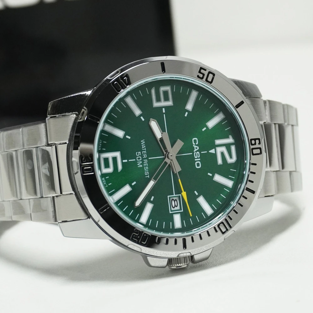 Vyriškas laikrodis CASIO MTP-VD01D-3B + BOX