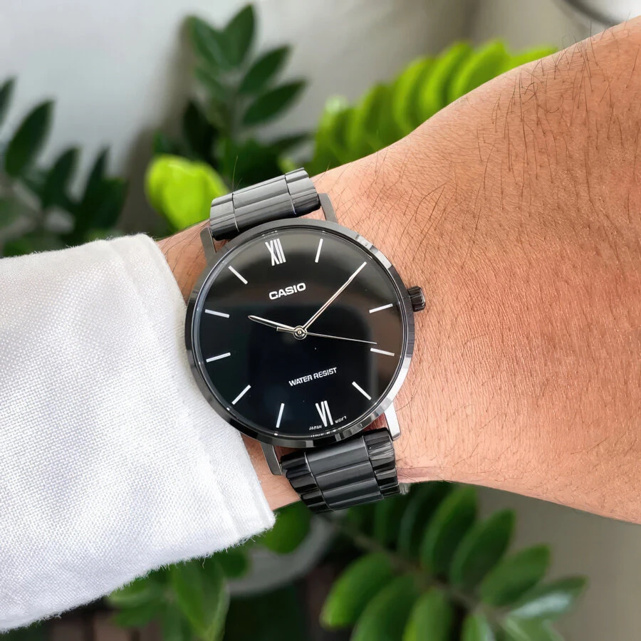 Casio vyriškas laikrodis MTP-VT01B-1B + dėžutė