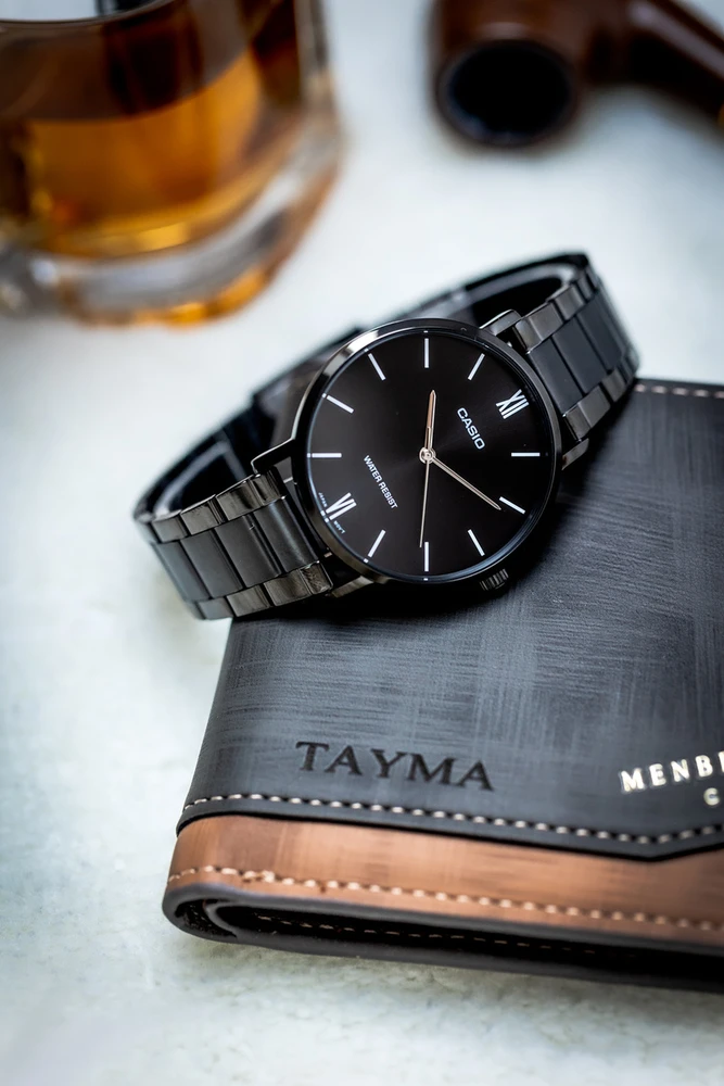 Casio vyriškas laikrodis MTP-VT01B-1B + dėžutė