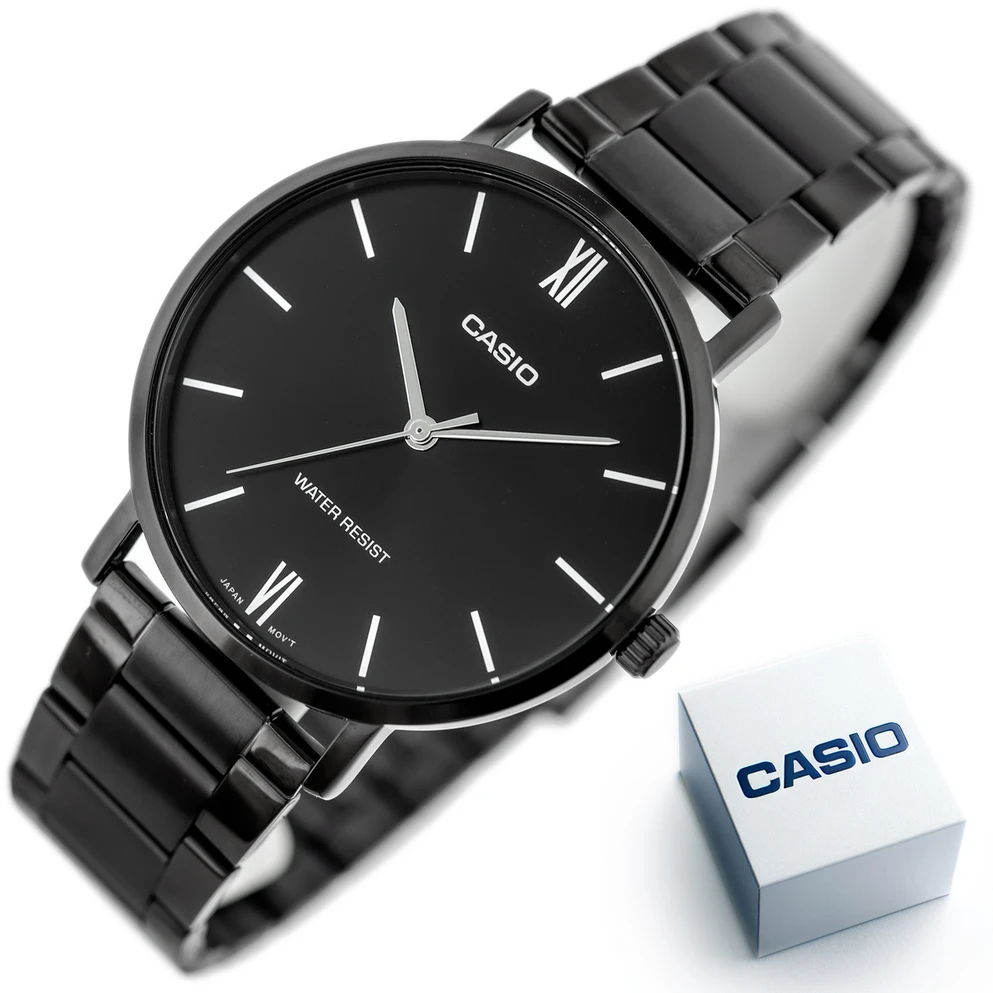 Casio vyriškas laikrodis MTP-VT01B-1B + dėžutė