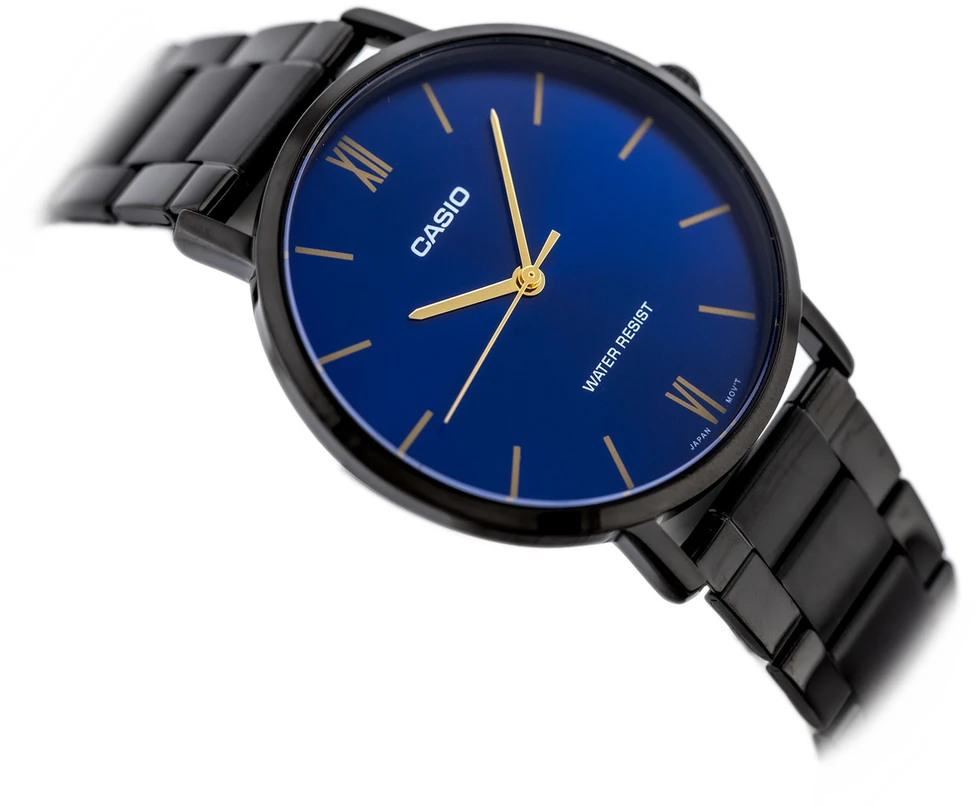 Casio Vyriškas laikrodis MTP-VT01B-2B + DĖŽUTĖ