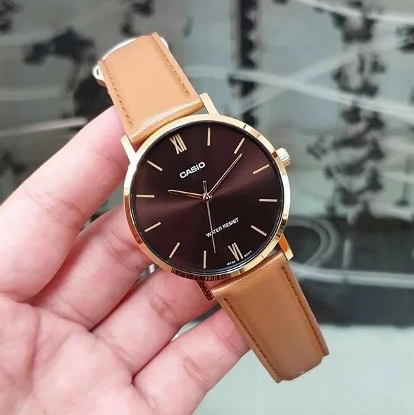 Vyriškas laikrodis CASIO MTP-VT01GL-5B + BOX (zd165j)