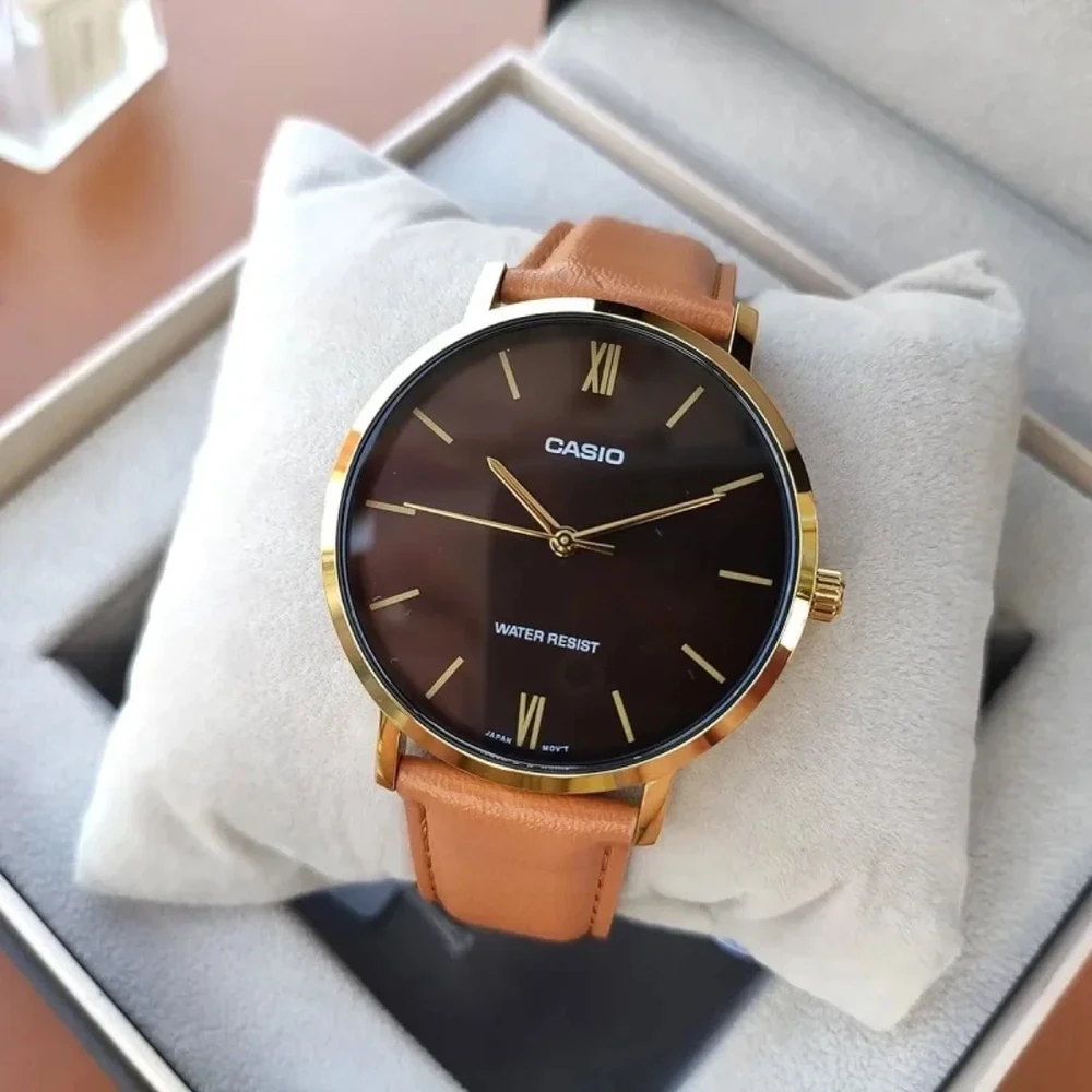 Vyriškas laikrodis CASIO MTP-VT01GL-5B + BOX (zd165j)