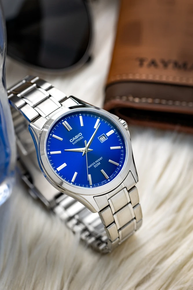 Vyriškas laikrodis Casio MTS-115D-2A1 + BOX (zd292a) SZAFIR