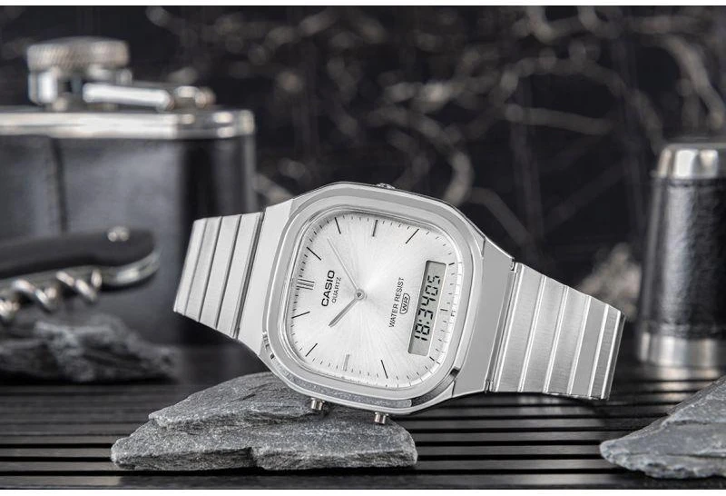 Casio Collection Vintage Vyriškas laikrodis CASIO VINTAGE AQ-240E-7AEF + dėžutė
