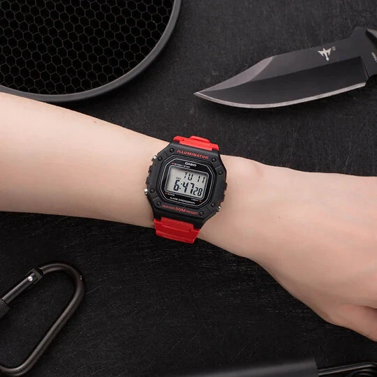 VYRŲ LAIKRODIS CASIO W-218H-4B + DĖŽUTĖ