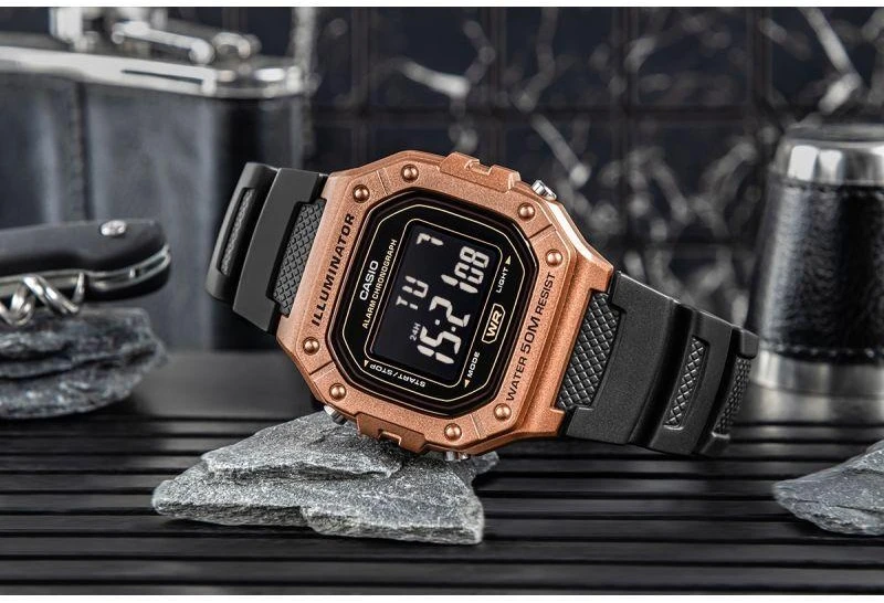 Vyriškas laikrodis CASIO W-218HM-5BVDF + dėžutė