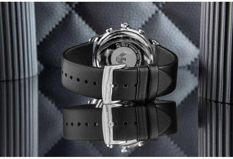 Emporia Vyriškas laikrodis EMPORIO ARMANI Minimalist Chronograph AR11774 + DĖŽUTĖ