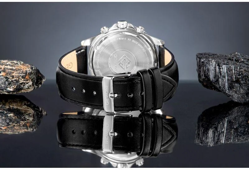 Vyriškas laikrodis Giewont Chronograph Safyras Juodas GW3520-A4