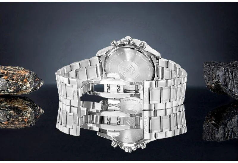 Vyriškas laikrodis Giewont Chronograph Safyrinis Sidabrinis Mėlynas GW9460-B3
