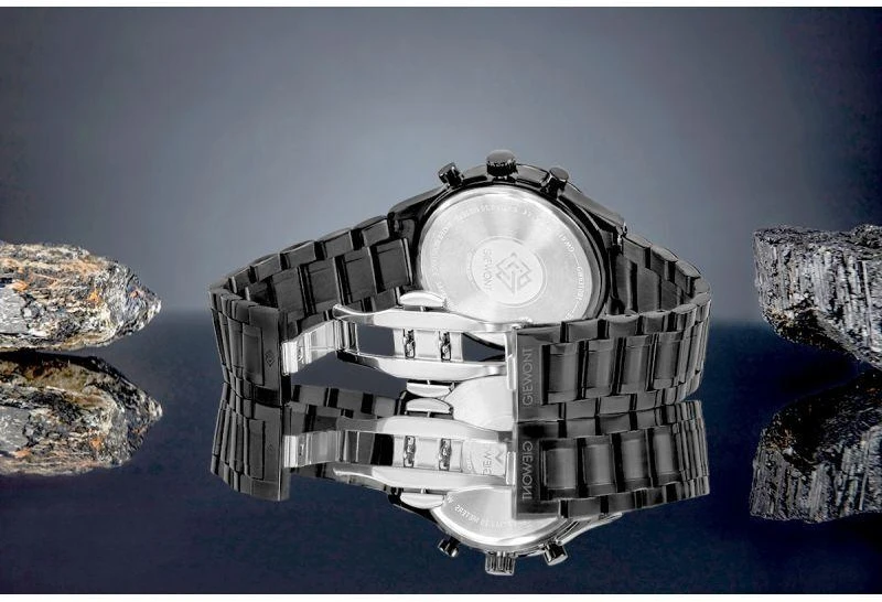 Vyriškas laikrodis Giewont Chronograph Safyrinis Juodas GW6310-B1