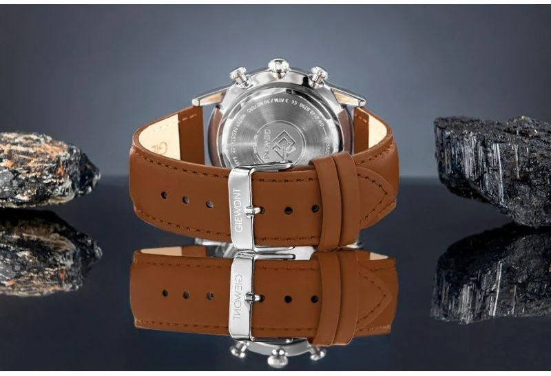 Vyriškas laikrodis Giewont Chronograph Safyro Ruda/Mėlyna GW5630-A6