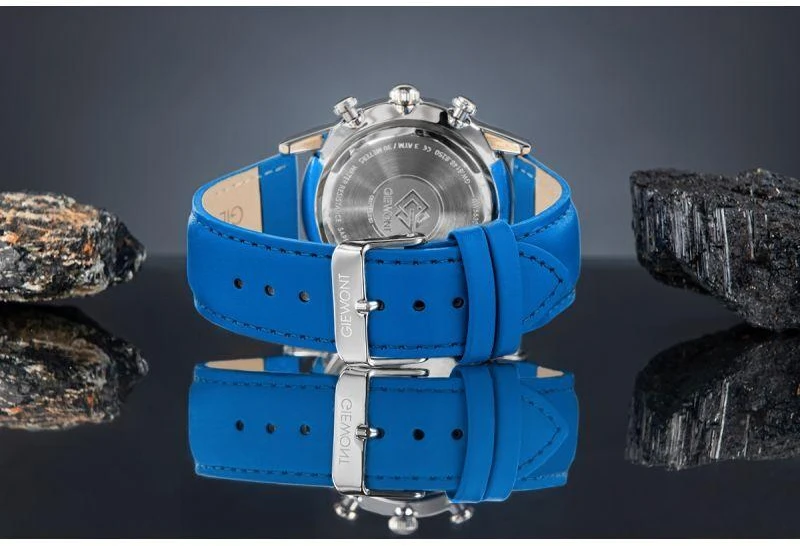 Vyriškas laikrodis Giewont Chronograph Safyro mėlynas GW5630-A5