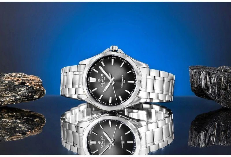 Vyriškas laikrodis Giewont Elegance Sapphire Sidabrinis Juodas GW5160-B2