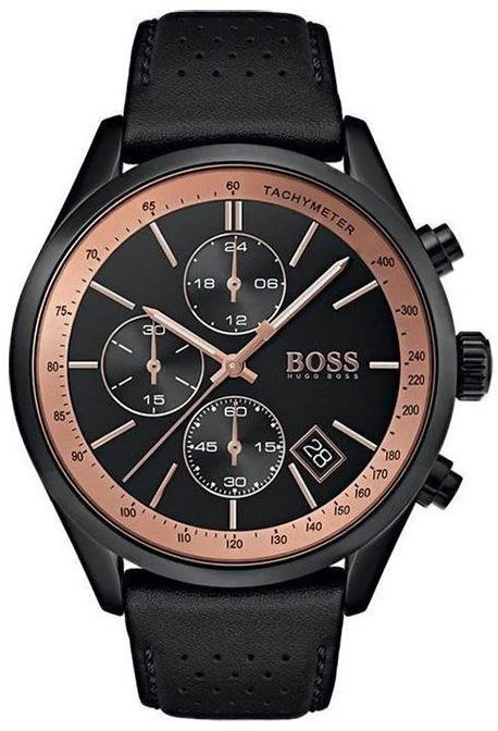 HUGO BOSS vyriškas laikrodis 1513550 Grand Prix Chronograph (zh003e)