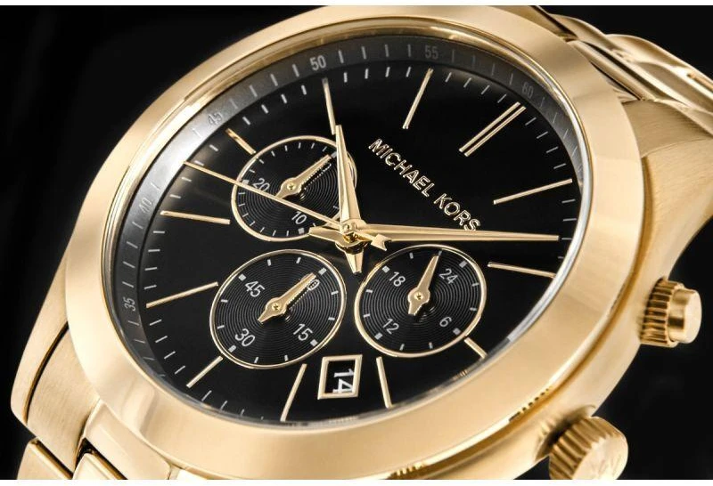Vyriškas laikrodis + Kortelių dėklas MICHAEL KORS MK1076SET + Dėžutė