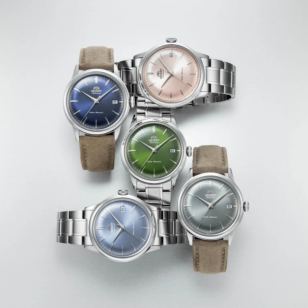 Orient Klasikinis Bambino 38 mm vyriškas laikrodis RA-AC0M12L30B + dėžutė