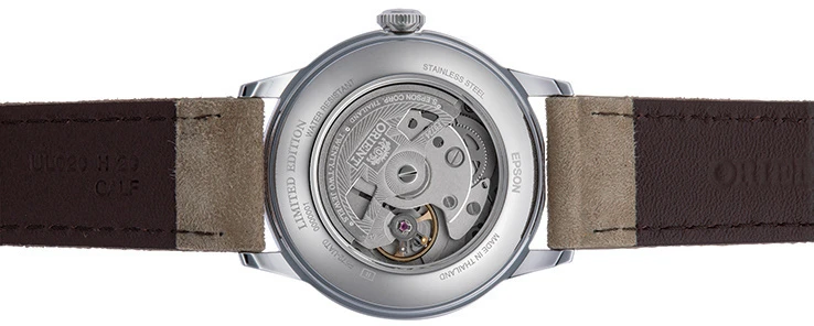 Orient Klasikinis Bambino 38 mm vyriškas laikrodis RA-AC0M12L30B + dėžutė