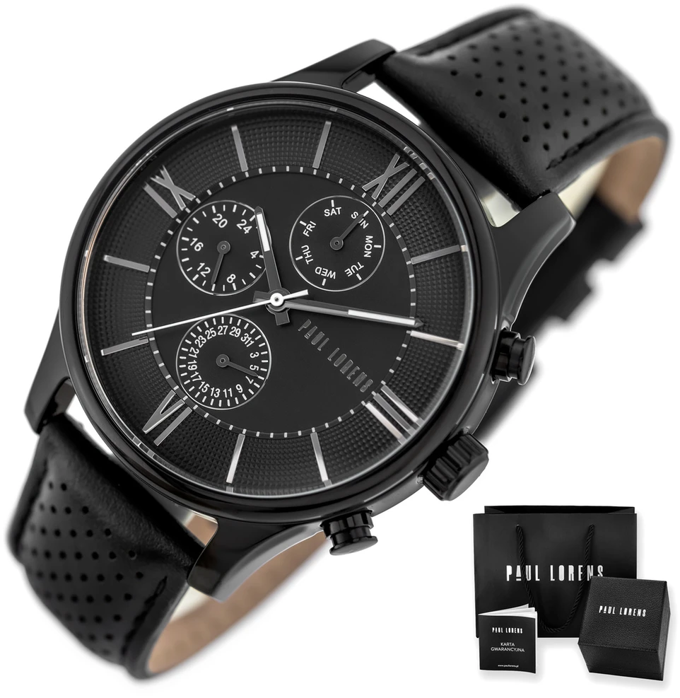 Laikrodis PAUL LORENS MALE WATCH - PL11652A6-1A1 (zg355a) + BOX