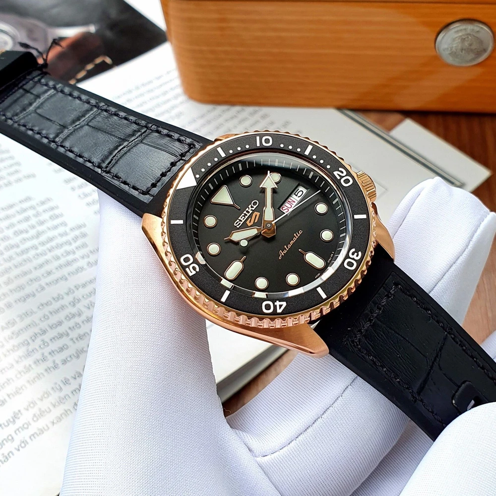 Laikrodis SEIKO MEN'S WATCH SRPD76K1 AUTOMATIC + BOX