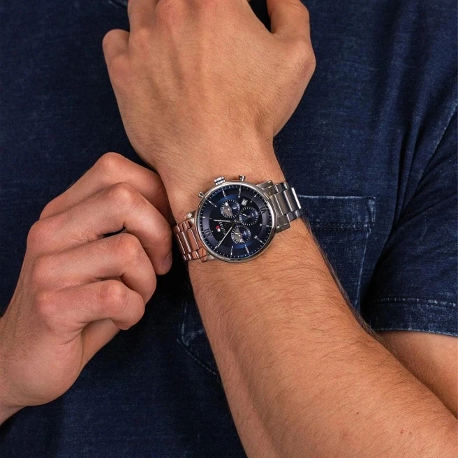 Vyriškas laikrodis TOMMY HILFIGER 1710409 EVAN (zf033b)