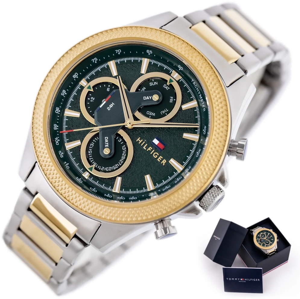 TOMMY HILFIGER Clark vyriškas laikrodis 1792079 (zf105a) + dėžutė