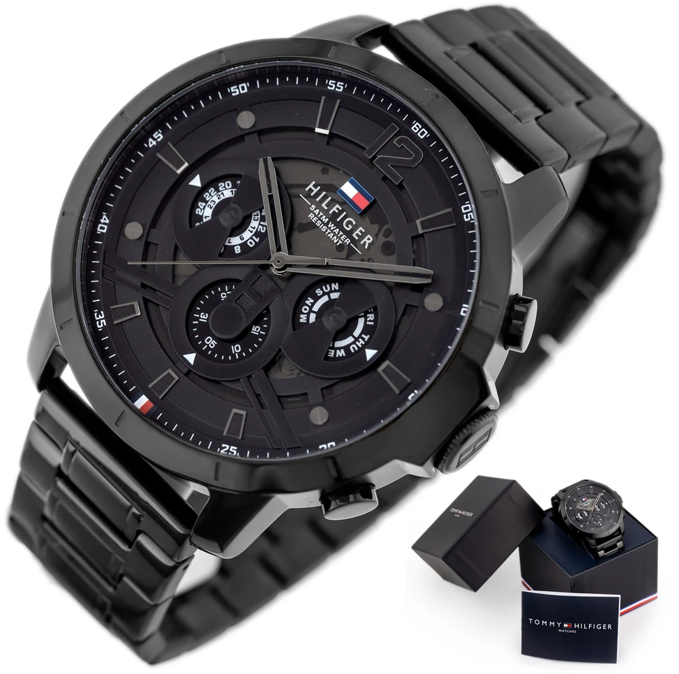 Laikrodis TOMMY HILFIGER LUCA MEN'S WATCH 1710494 + BOX