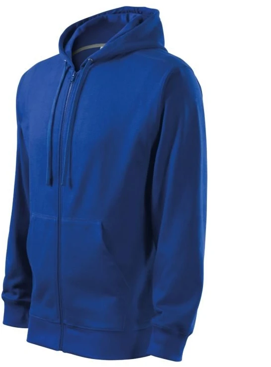 Vyriškas medvilninis džemperis Malfini Trendy Zipper, mėlynas