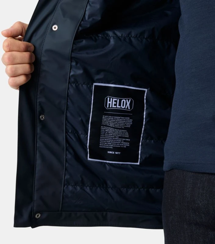 Vyriškas pašiltintas lietpaltis Helly Hansen Moss, tamsiai mėlynas