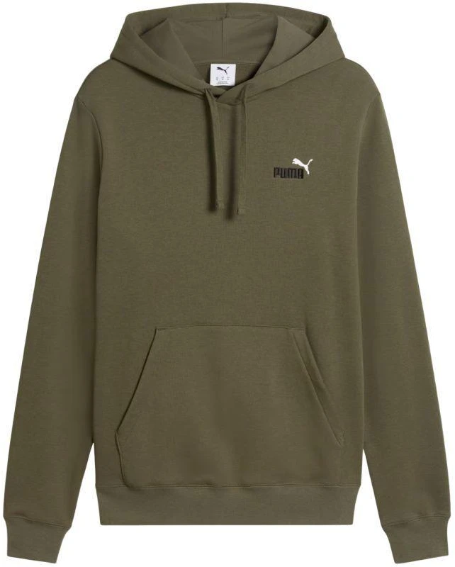 Vyriškas Puma ESS 2 spalvų mažas 1 numerio logotipas džemperis su gobtuvu (hoodie) alyvuogių spalvos 684719 81
