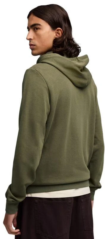Vyriškas Puma ESS 2 spalvų mažas 1 numerio logotipas džemperis su gobtuvu (hoodie) alyvuogių spalvos 684719 81