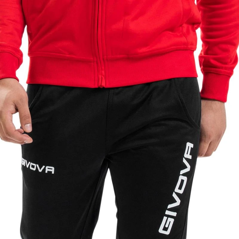 Vyriškas sportinis kostiumas Givova One, raudonas ir juodas