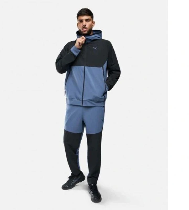 Vyriškas sportinis „Puma Tech Woven“ džemperis su užtrauktuku ir patogiu gobtuvu
