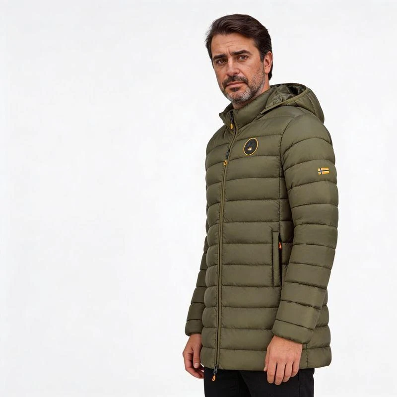 Vyriškas švarkas AMIGOMAP LONG HOOD DB KAKI MEN 233 KAKI (WZ5087H/GN-KAKI) Geographical Norway