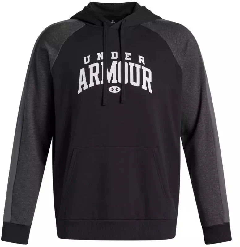 Vyriškas Under Armour Rival Fleece spalvotas džemperis su gobtuvu juodas 6003958 001