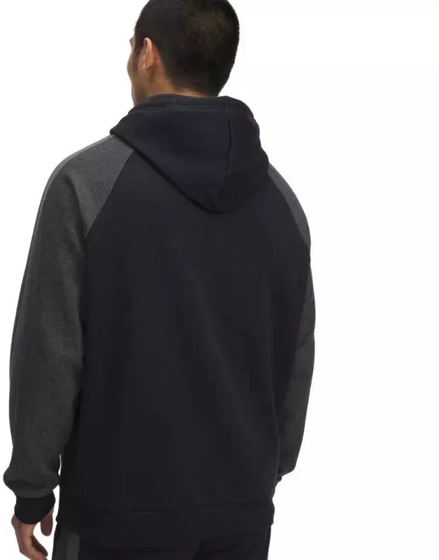 Vyriškas Under Armour Rival Fleece spalvotas džemperis su gobtuvu juodas 6003958 001