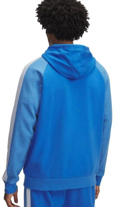 Vyriškas Under Armour Rival Fleece spalvotas džemperis su gobtuvu mėlynas 6003958 402