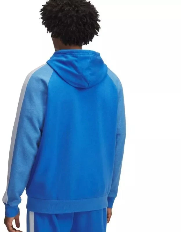 Vyriškas Under Armour Rival Fleece spalvotas džemperis su gobtuvu mėlynas 6003958 402
