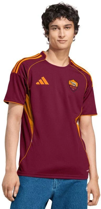 Vyriški adidas AS Roma 25/26 namų bordo spalvos marškinėliai JP4184
