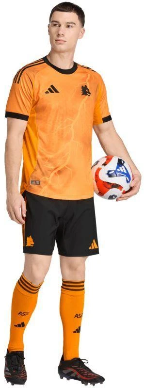 Vyriški adidas AS Roma 25/26 oranžiniai marškinėliai JP4801