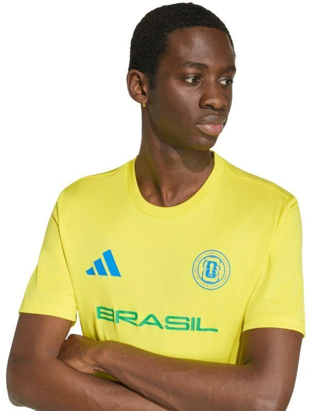 Vyriški „adidas“ Brazilijos rinktinės 26 marškinėliai, geltoni, KH2307