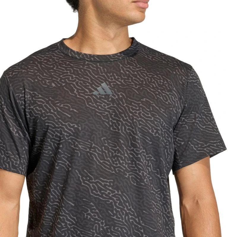 Vyriški adidas D4T Power Aop marškinėliai, juodi KF3097