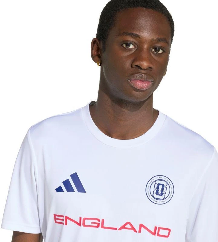 Vyriški adidas England 26 marškinėliai, balti, KH2309
