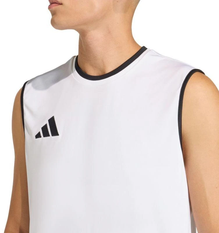 Vyriški adidas Entrada 26 marškinėliai be rankovių balti KB3928