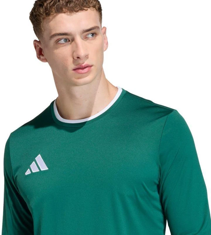 Vyriški adidas Entrada 26 marškinėliai ilgomis rankovėmis žali KF5846