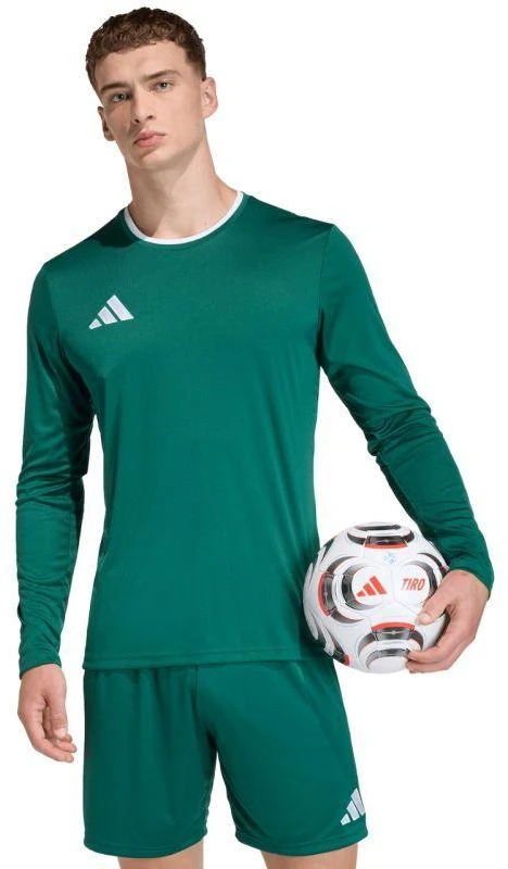 Vyriški adidas Entrada 26 marškinėliai ilgomis rankovėmis žali KF5846