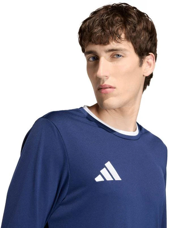 Vyriški adidas Entrada 26 marškinėliai ilgomis rankovėmis, tamsiai mėlyni KF5850