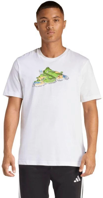 Vyriški adidas Novelty Mini marškinėliai balti JZ5037
