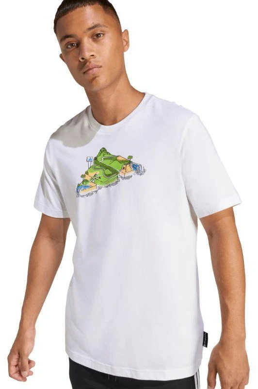 Vyriški adidas Novelty Mini marškinėliai balti JZ5037