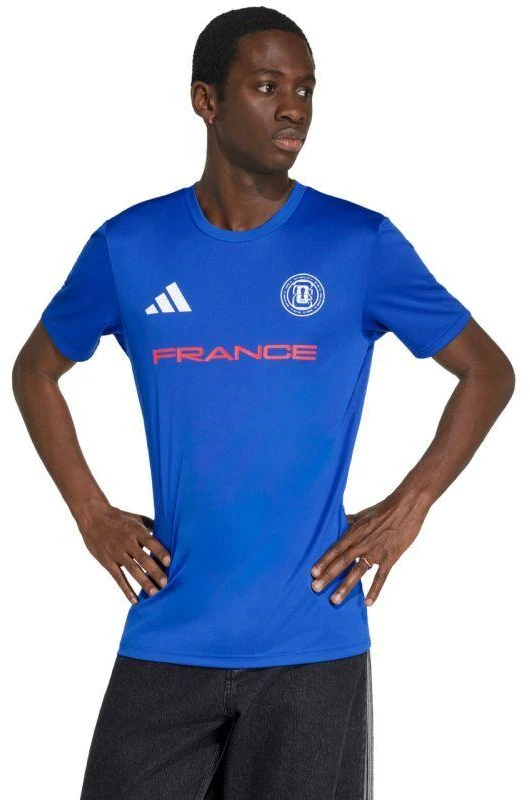Vyriški adidas Prancūzijos rinktinės 26 marškinėliai, mėlyni, KH2312